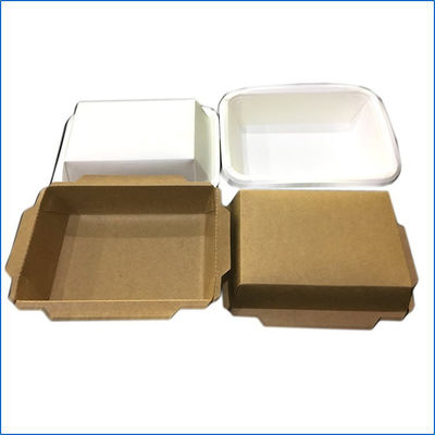 Máquina rectangular disponible CHJ-A de la fabricación de cajas del almuerzo del papel de alimentos de preparación rápida